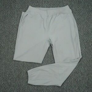 LEGENDS Pants Men Large Gray Aviation Jogger Performance Zip Pocket Athletic *